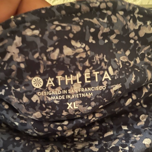 Athleta Womens work out capris blue size XL pre-owned - Picture 5 of 12